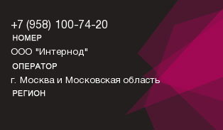 9581007420